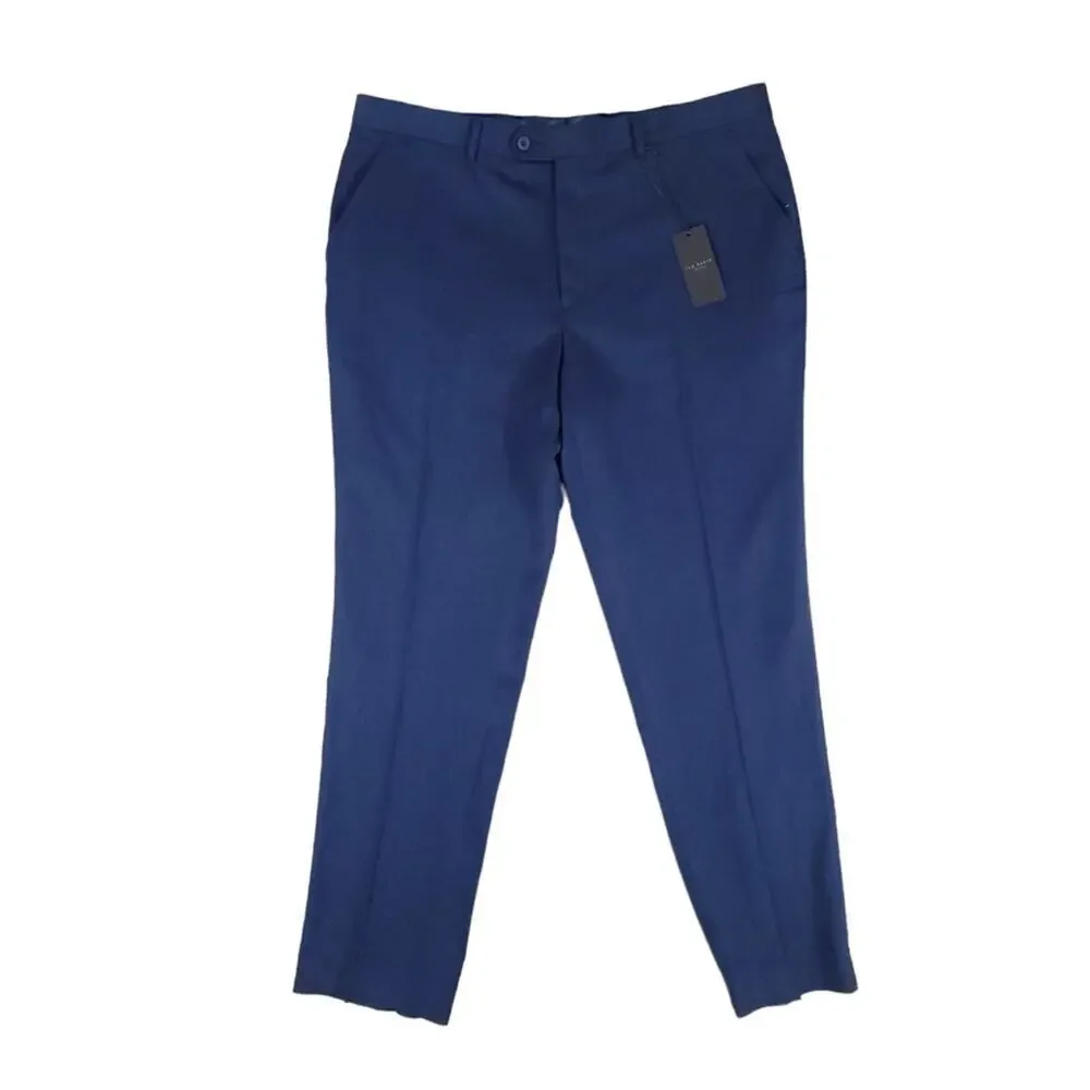 Ted Baker Suit Pant And Jacket Endurance Wool Suit Birdseye Two Piece Set Blue